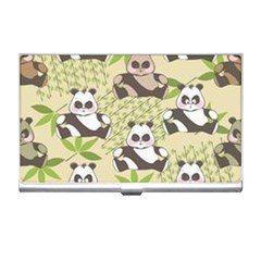 Fun Panda Pattern Business Card Holders by Bigfootshirtshop