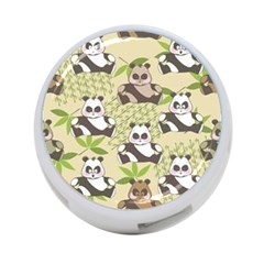 Fun Panda Pattern 4-port Usb Hub (two Sides)  by Bigfootshirtshop