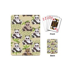 Fun Panda Pattern Playing Cards (mini)  by Bigfootshirtshop