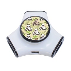 Fun Panda Pattern 3-port Usb Hub by Bigfootshirtshop