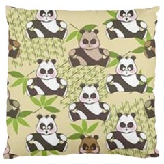 Fun Panda Pattern Large Cushion Case (one Side) by Bigfootshirtshop