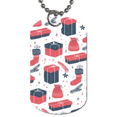 Christmas Gift Sketch Dog Tag (two Sides) by patternstudio