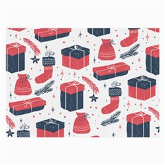 Christmas Gift Sketch Large Glasses Cloth (2-side) by patternstudio