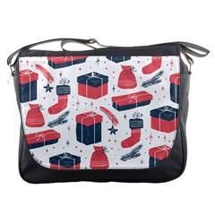 Christmas Gift Sketch Messenger Bags by patternstudio