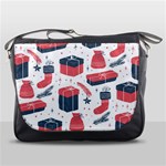 Christmas Gift Sketch Messenger Bags Front