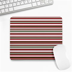 Christmas Stripes Pattern Large Mousepads