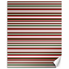 Christmas Stripes Pattern Canvas 16  x 20  