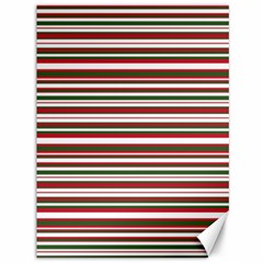 Christmas Stripes Pattern Canvas 36  X 48   by patternstudio