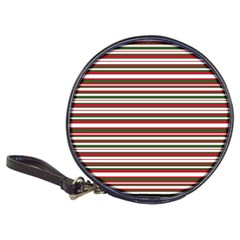 Christmas Stripes Pattern Classic 20-cd Wallets by patternstudio