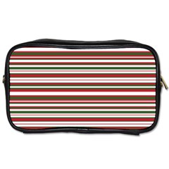 Christmas Stripes Pattern Toiletries Bags