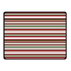 Christmas Stripes Pattern Fleece Blanket (Small)