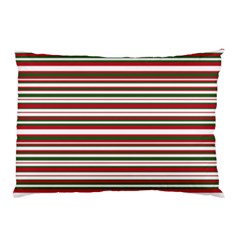 Christmas Stripes Pattern Pillow Case (two Sides) by patternstudio