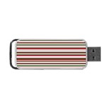 Christmas Stripes Pattern Portable USB Flash (One Side) Front