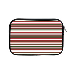 Christmas Stripes Pattern Apple Ipad Mini Zipper Cases by patternstudio