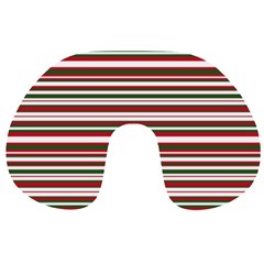 Christmas Stripes Pattern Travel Neck Pillows