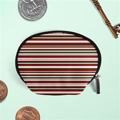 Christmas Stripes Pattern Accessory Pouches (Small) 