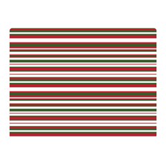 Christmas Stripes Pattern Double Sided Flano Blanket (Mini) 