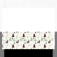 Reindeer Tree Forest Rectangular Jigsaw Puzzl by patternstudio