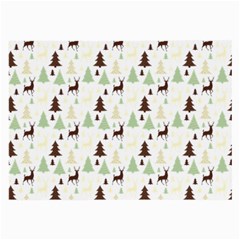 Reindeer Tree Forest Large Glasses Cloth (2-side) by patternstudio