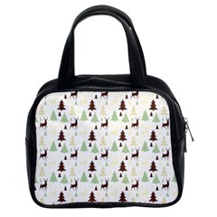 Reindeer Tree Forest Classic Handbags (2 Sides) by patternstudio