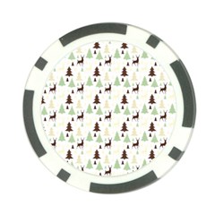 Reindeer Tree Forest Poker Chip Card Guard (10 Pack) by patternstudio