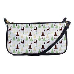 Reindeer Tree Forest Shoulder Clutch Bags by patternstudio