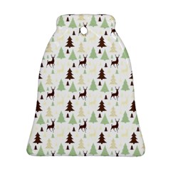 Reindeer Tree Forest Ornament (bell) by patternstudio