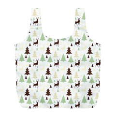 Reindeer Tree Forest Full Print Recycle Bags (l)  by patternstudio