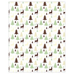 Reindeer Tree Forest Drawstring Bag (small) by patternstudio