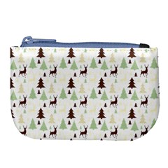 Reindeer Tree Forest Large Coin Purse by patternstudio