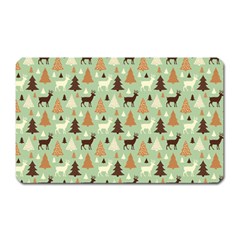 Reindeer Tree Forest Art Magnet (rectangular) by patternstudio