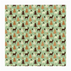 Reindeer Tree Forest Art Medium Glasses Cloth (2-side) by patternstudio