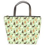 Reindeer Tree Forest Art Bucket Bags Front