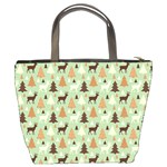 Reindeer Tree Forest Art Bucket Bags Back