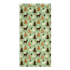 Reindeer Tree Forest Art Shower Curtain 36  X 72  (stall)  by patternstudio