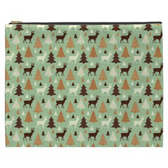 Reindeer Tree Forest Art Cosmetic Bag (xxxl)  by patternstudio