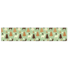 Reindeer Tree Forest Art Small Flano Scarf by patternstudio