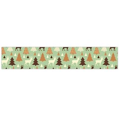 Reindeer Tree Forest Art Large Flano Scarf  by patternstudio