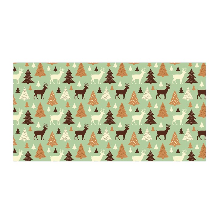 Reindeer Tree Forest Art Satin Wrap