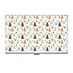 Reindeer Christmas Tree Jungle Art Business Card Holders by patternstudio