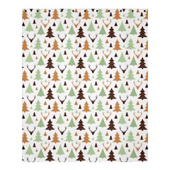 Reindeer Christmas Tree Jungle Art Shower Curtain 60  X 72  (medium)  by patternstudio