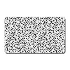 Wavy Intricate Seamless Pattern Design Magnet (rectangular) by dflcprints