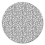 Wavy Intricate Seamless Pattern Design Magnet 5  (Round) Front