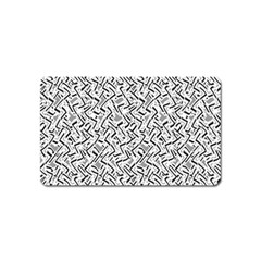 Wavy Intricate Seamless Pattern Design Magnet (name Card) by dflcprints