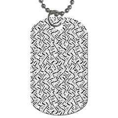 Wavy Intricate Seamless Pattern Design Dog Tag (one Side) by dflcprints