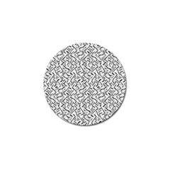 Wavy Intricate Seamless Pattern Design Golf Ball Marker by dflcprints