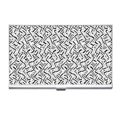 Wavy Intricate Seamless Pattern Design Business Card Holders by dflcprints