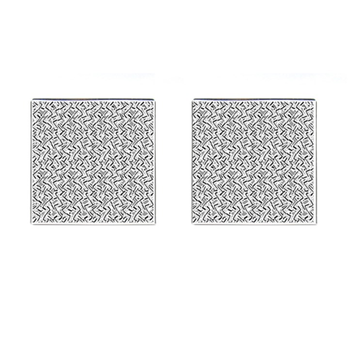 Wavy Intricate Seamless Pattern Design Cufflinks (Square)