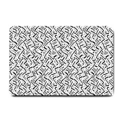 Wavy Intricate Seamless Pattern Design Small Doormat  by dflcprints