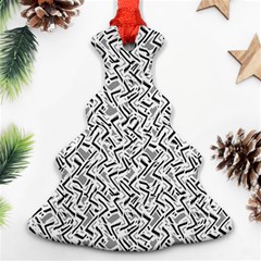 Wavy Intricate Seamless Pattern Design Christmas Tree Ornament (two Sides) by dflcprints